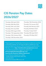 CIS pay date card