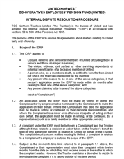 United Internal Dispute Resolution Procedure